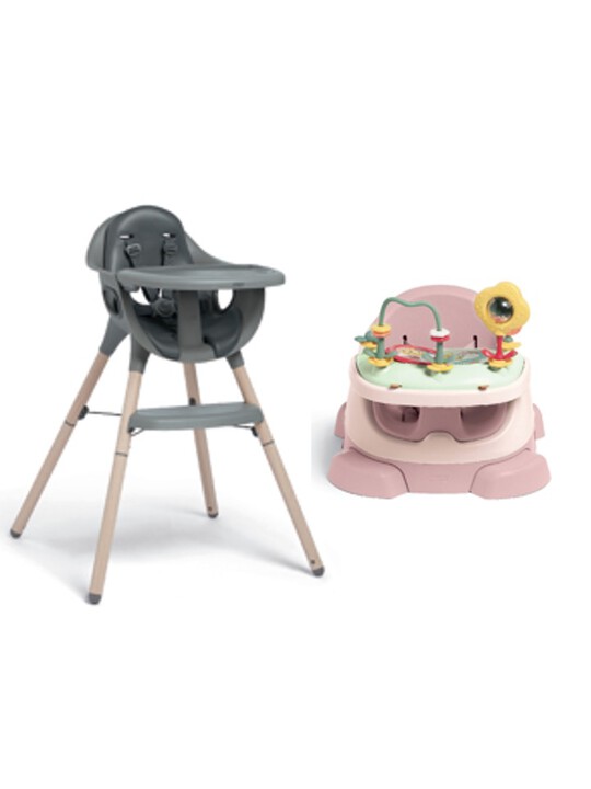Baby Bug Blossom with Scandi Grey Juice Highchair Highchair image number 1